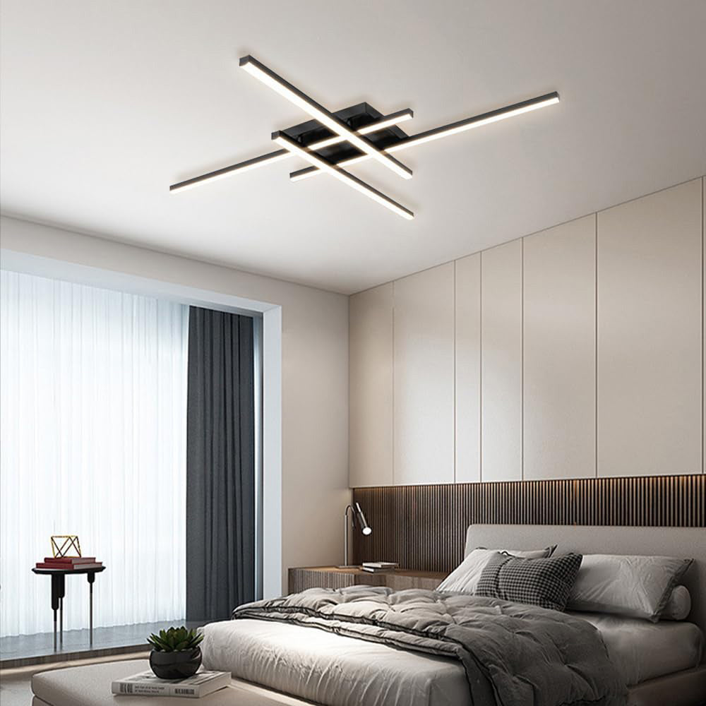 Lámpara de Techo LED Minimalista de Hierro Industrial para Sala de Estar - Iluminación Eficiente y Elegante 3