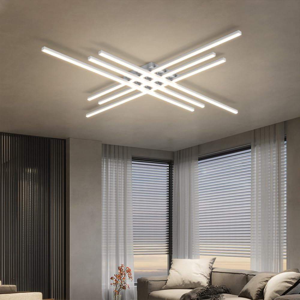 Lámpara de Techo LED Minimalista de Hierro Industrial para Sala de Estar - Iluminación Eficiente y Elegante 9