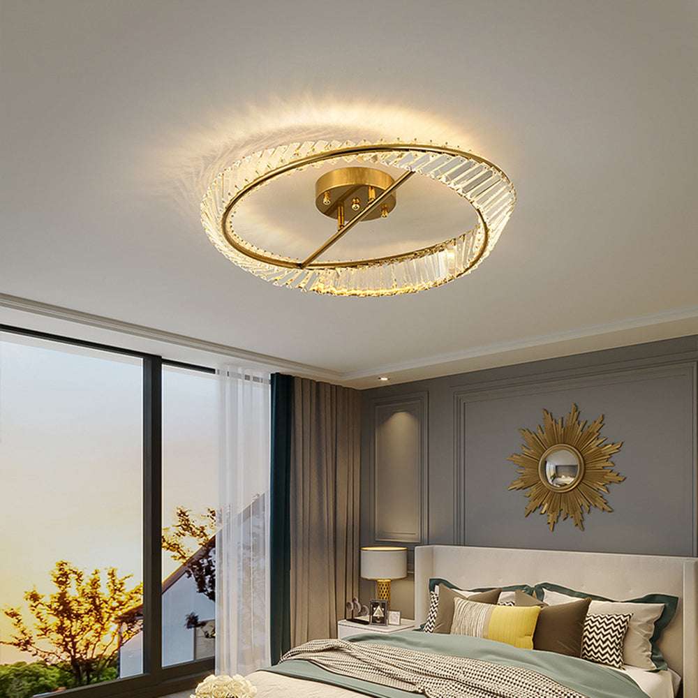 Lámpara de Techo LED Moderna con Cristales y Cambio de Color – Eficiente y Elegante 3