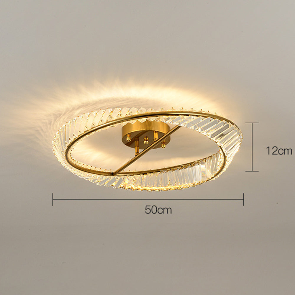 Lámpara de Techo LED Moderna con Cristales y Cambio de Color – Eficiente y Elegante 7