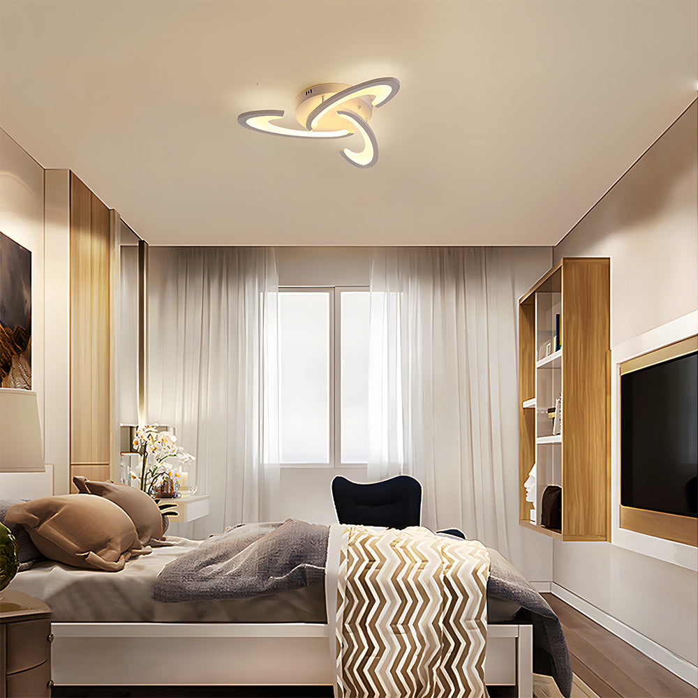Lámpara de Techo LED Moderna de Hierro Estilo Nórdico, Plafón de 50/60 cm para Sala de Estar 2