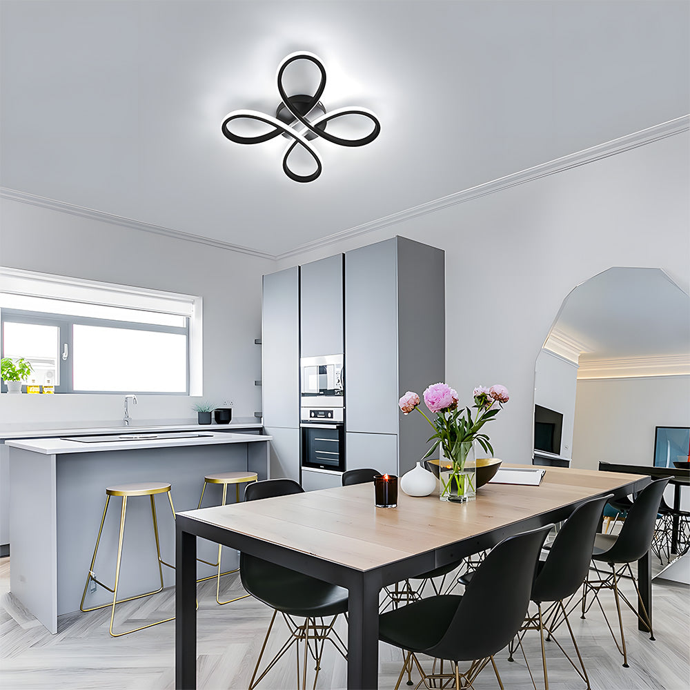 Lámpara de Techo LED Moderna de Hierro, 30W, 2400 Lúmenes, Ideal para Dormitorio y Sala de Estar, Diseño Elegante y Eficiente 1