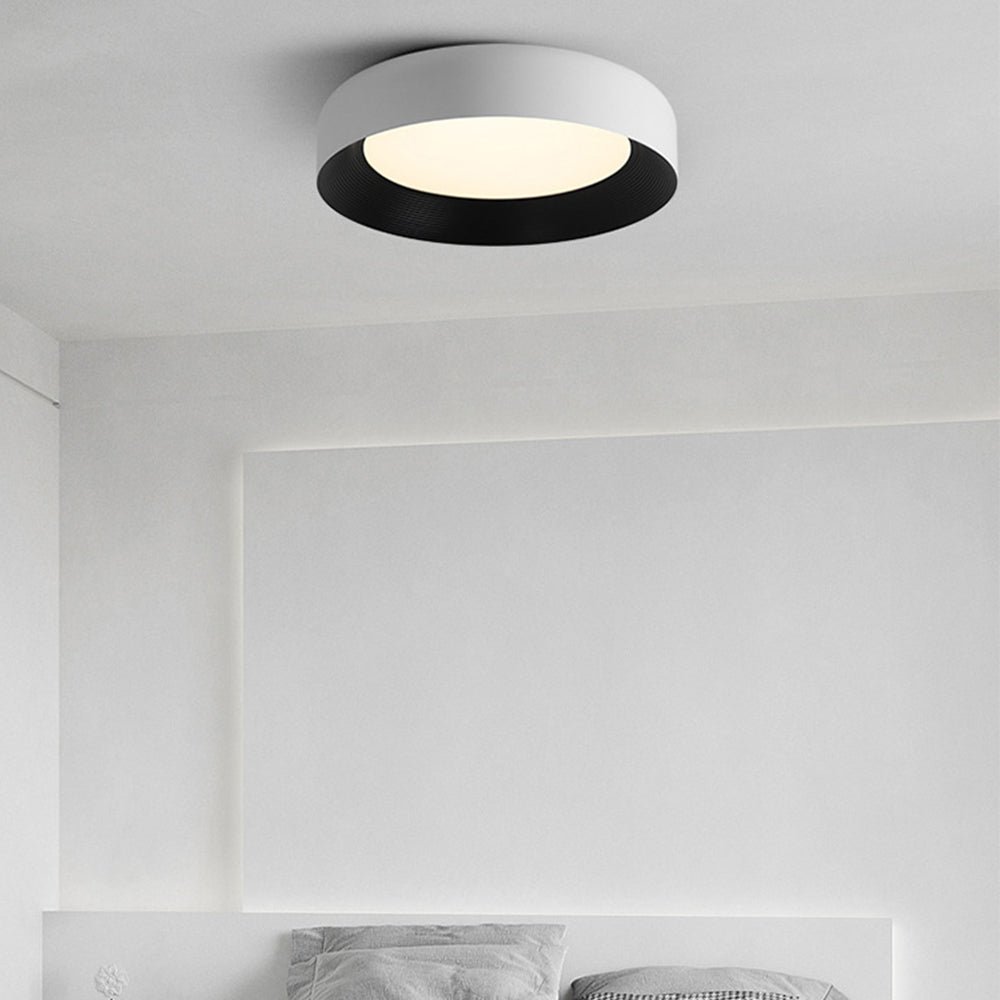 Lámpara de Techo LED Moderna de Metal, Montaje Empotrado, Luz de Techo Negra 1