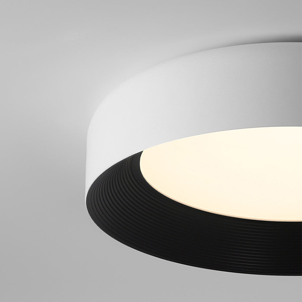 Lámpara de Techo LED Moderna de Metal, Montaje Empotrado, Luz de Techo Negra 2