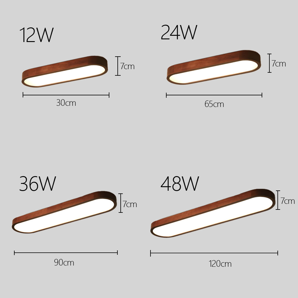 Lámpara de Techo LED Ovalada de Acrílico con Brillo Ajustable para Salas y Dormitorios - Lámparas de Techo Modernas 7