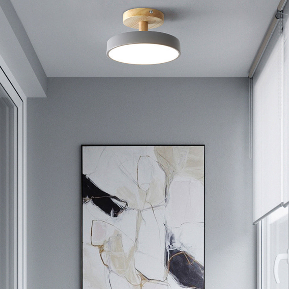 Lámpara de Techo LED Redonda de Hierro para Pasillo con Diseño Moderno 6