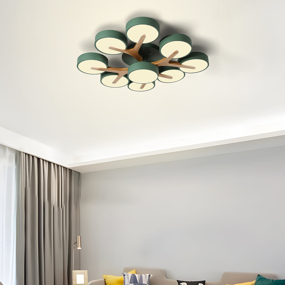 Lámpara de Techo LED de Acrílico Moderno y Elegante para Sala de Estar 16