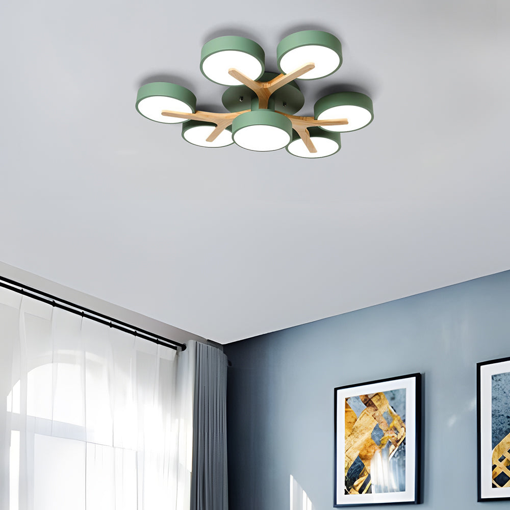 Lámpara de Techo LED de Acrílico Moderno y Elegante para Sala de Estar 18