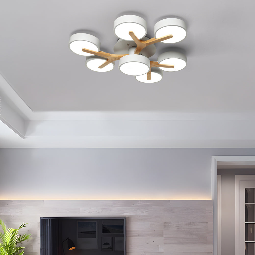 Lámpara de Techo LED de Acrílico Moderno y Elegante para Sala de Estar 20