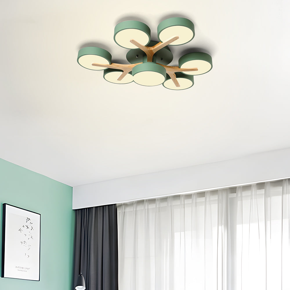 Lámpara de Techo LED de Acrílico Moderno y Elegante para Sala de Estar 22