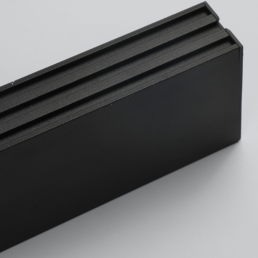 Lámpara de Techo LED de Aluminio Negro Minimalista para Sala de Estar 6