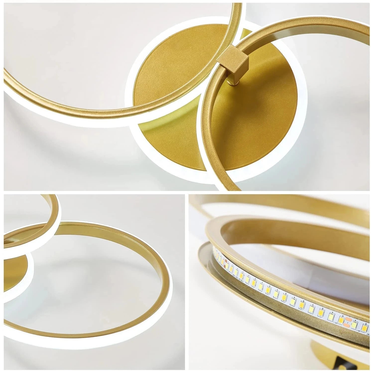 Lámpara de Techo LED de Diseño Moderno para Sala de Estar, Multi-head, 33/48W 6