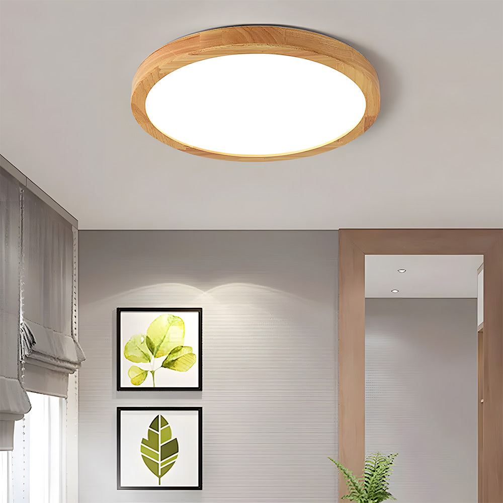 Lámpara de Techo LED de Madera Elegante y Eficiente - Diseño Moderno para Interiores, Varios Tamaños disponibles 0