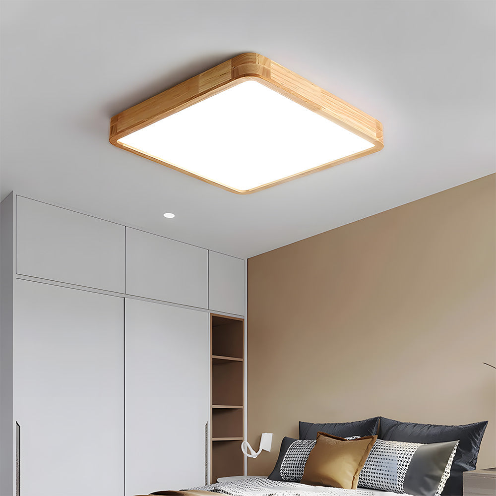 Lámpara de Techo LED de Madera Elegante y Eficiente - Diseño Moderno para Interiores, Varios Tamaños disponibles 12