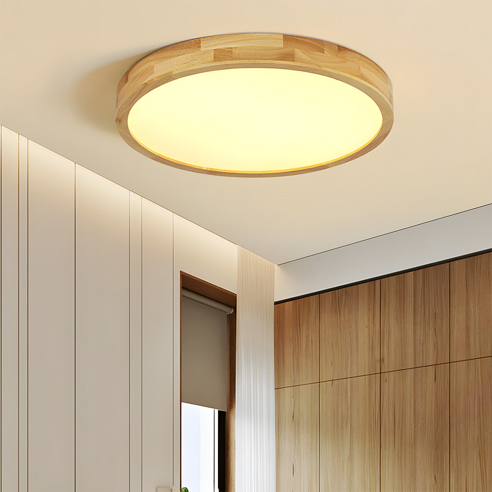 Lámpara de Techo LED de Madera Elegante y Eficiente - Diseño Moderno para Interiores, Varios Tamaños disponibles 13