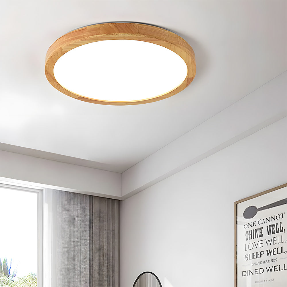 Lámpara de Techo LED de Madera Elegante y Eficiente - Diseño Moderno para Interiores, Varios Tamaños disponibles 3
