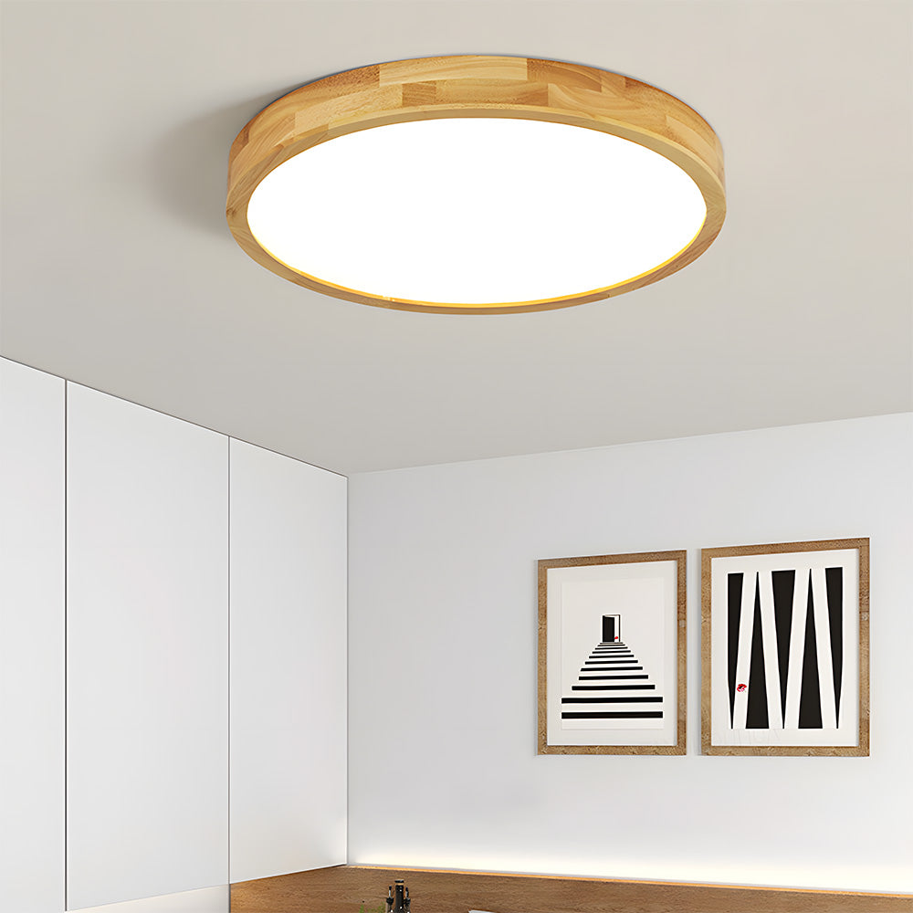 Lámpara de Techo LED de Madera Elegante y Eficiente - Diseño Moderno para Interiores, Varios Tamaños disponibles 5