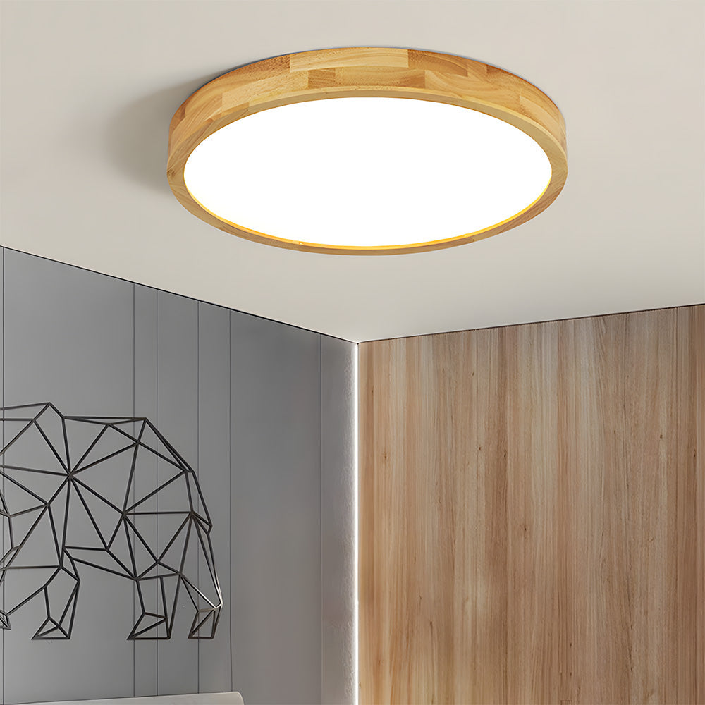 Lámpara de Techo LED de Madera Elegante y Eficiente - Diseño Moderno para Interiores, Varios Tamaños disponibles 6