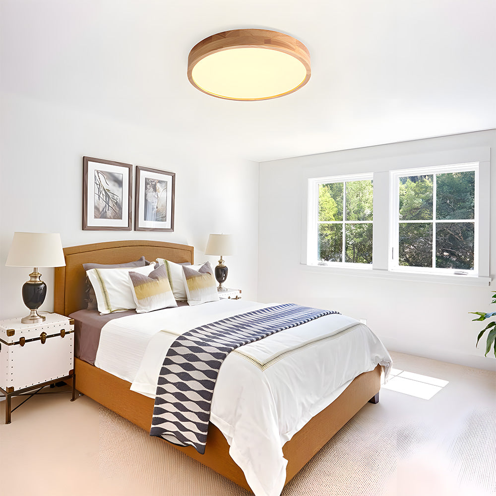 Lámpara de Techo LED de Madera Elegante y Eficiente - Diseño Moderno para Interiores, Varios Tamaños disponibles 9