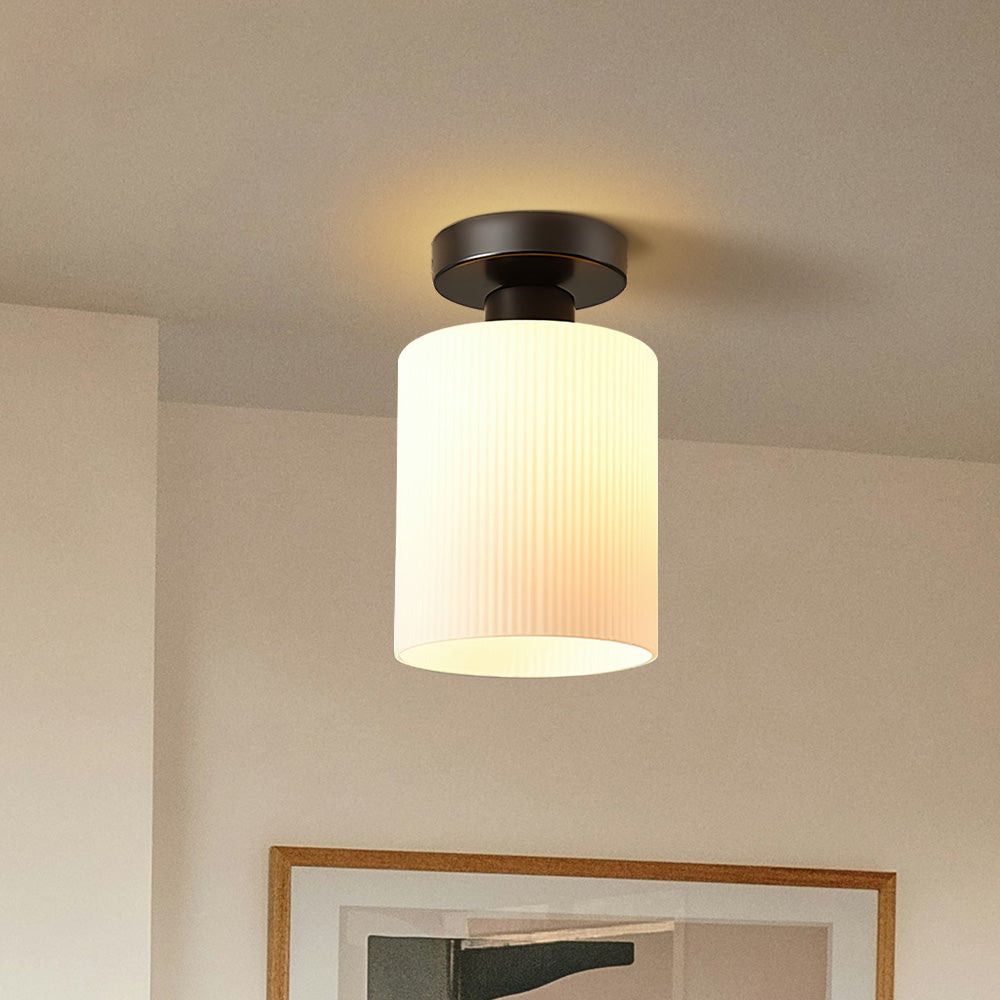 Lámpara de Techo Mini de Vidrio Dorada para Pasillo – Diseño Elegante y Sofisticado 1