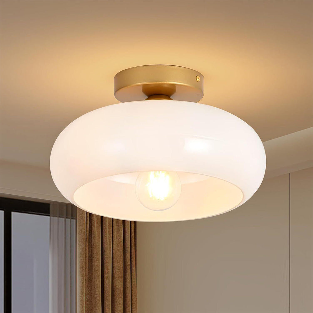 Lámpara de Techo Minimalista de Hierro para Sala de Estar - Diseño Contemporáneo y Iluminación Eficiente 0