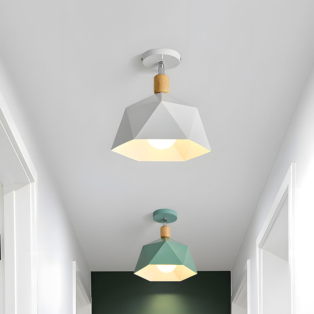 Lámpara de Techo Minimalista de Metal en Color Macaron para Pasillo - Diseño Elegante y Duradero 0