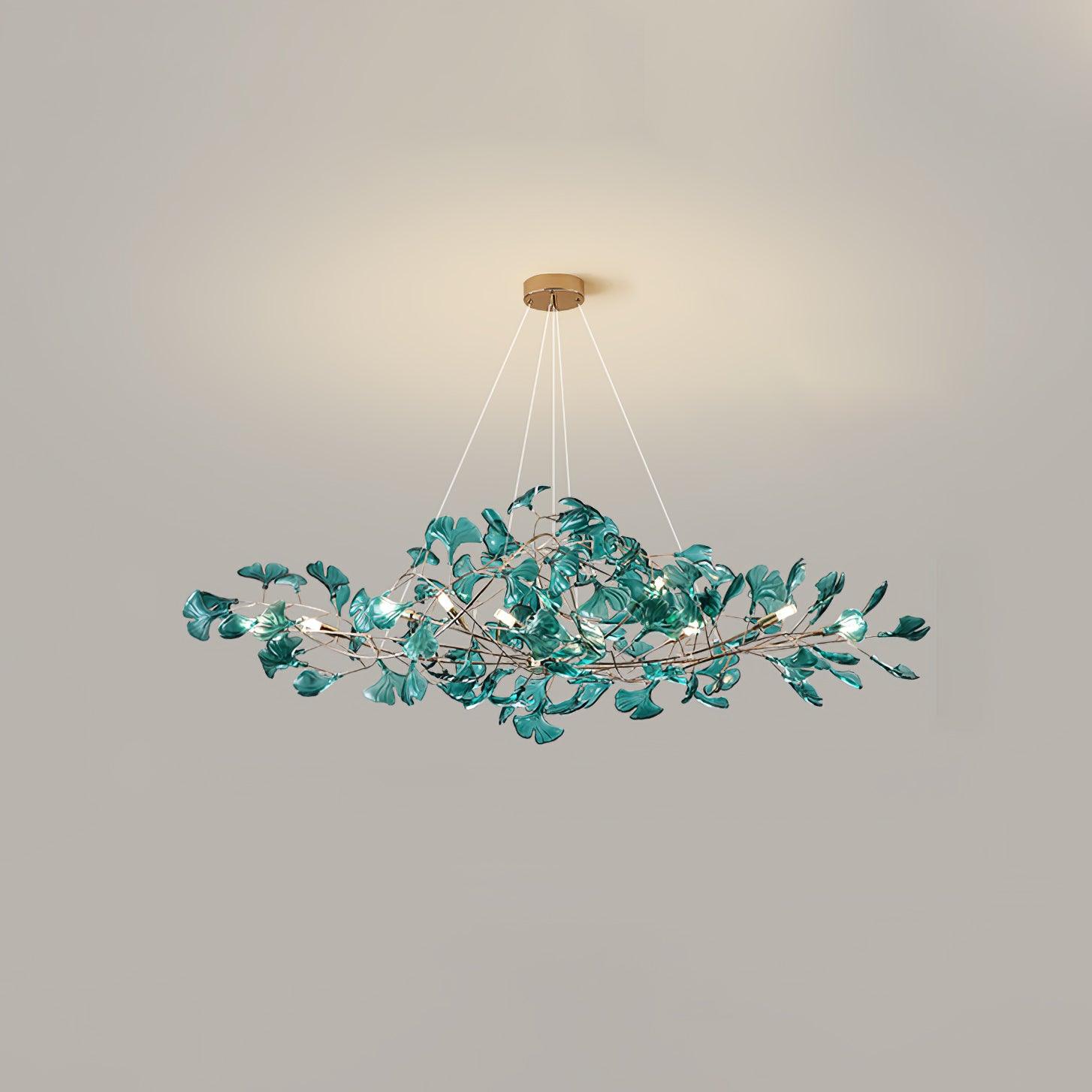 Lámpara de Techo Moderna de Acrílico en Forma de Hoja de Ginkgo con Opciones de Iluminación LED y Acabados en Oro y Cromo 19