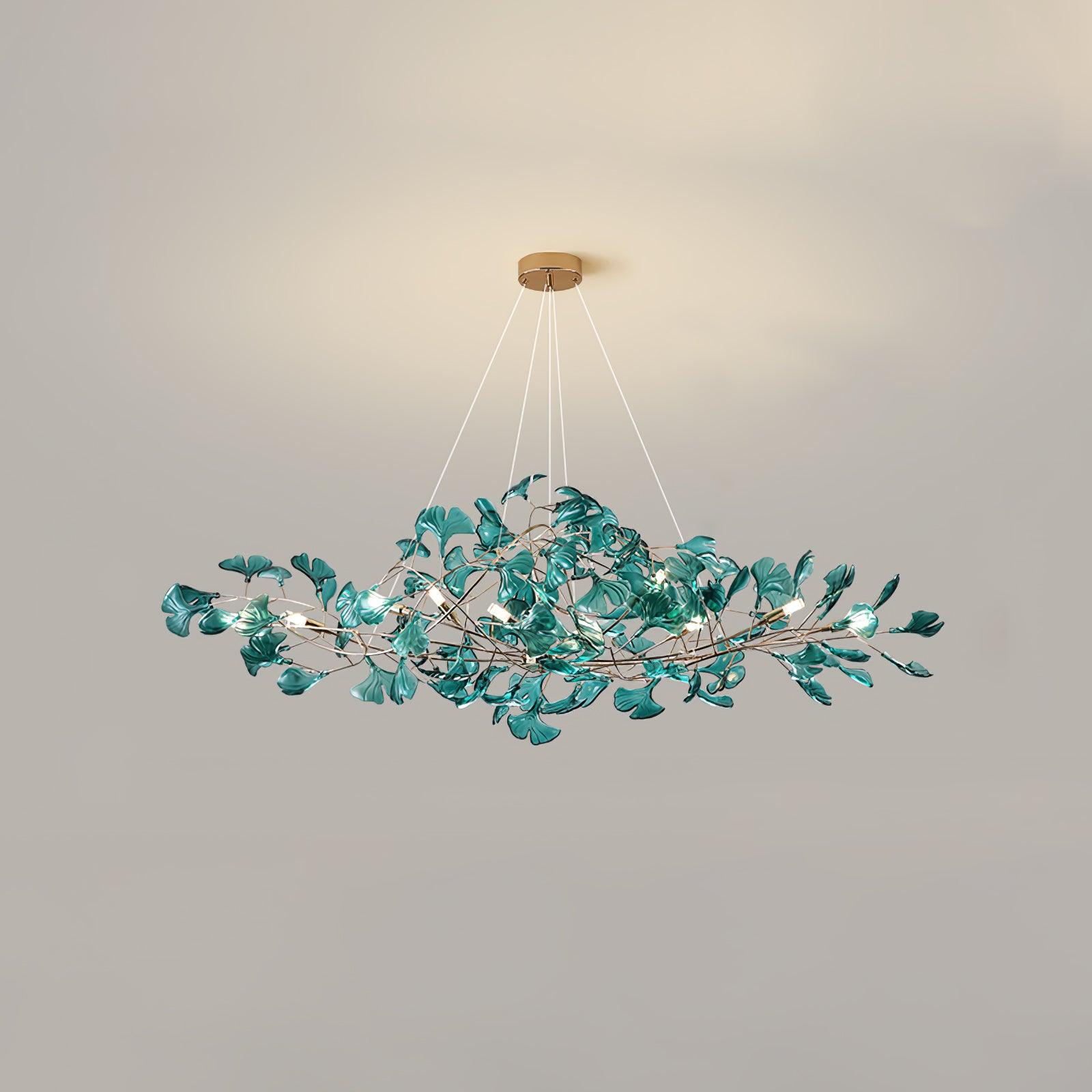 Lámpara de Techo Moderna de Acrílico en Forma de Hoja de Ginkgo con Opciones de Iluminación LED y Acabados en Oro y Cromo 9