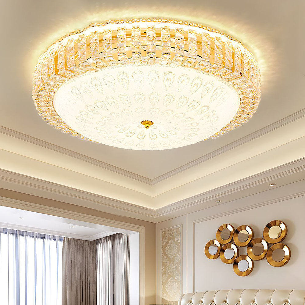 Lámpara de Techo Moderna de Cristal LED, Diseño Geométrico para Comedor y Sala de Estar, Eficiencia Energética y Fácil Instalación 2