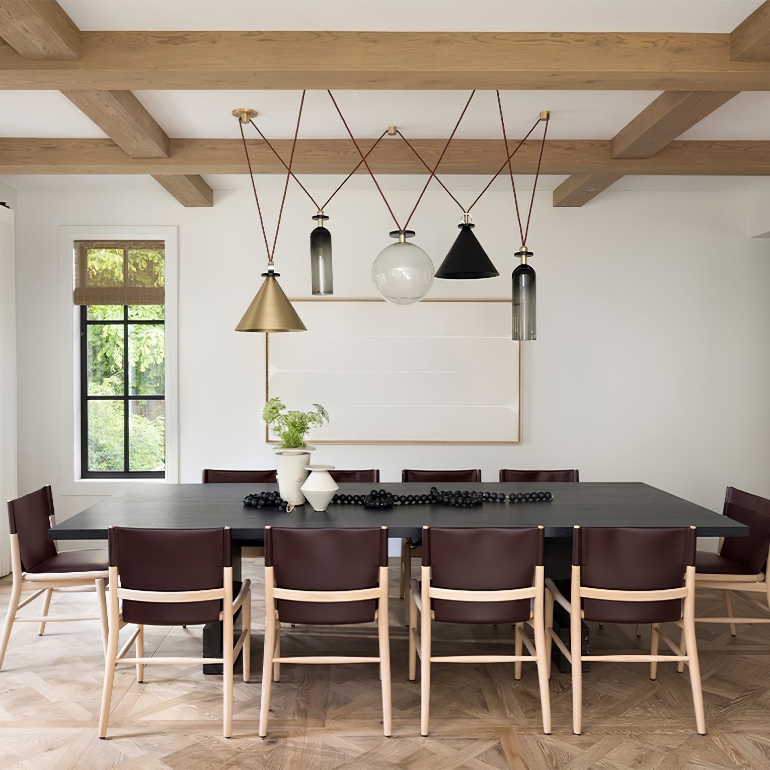 Lámpara de Techo Moderna de Formas Geométricas – Diseño Modular y Ajustable 8