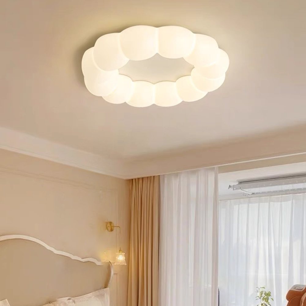 Lámpara de Techo Nube Creativa en Blanco – Diseño Moderno y Juguetón para Hogar 0