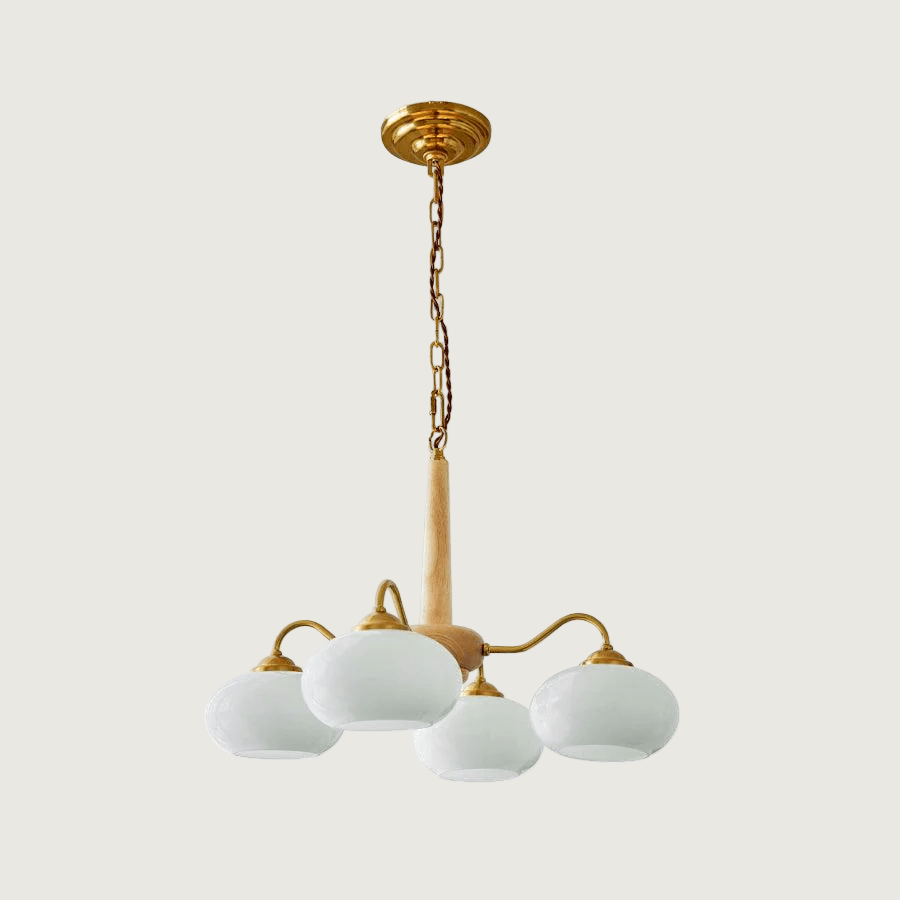 Lámpara de Techo Persimón Moderna de Cristal y Latón con 3, 4 o 6 Luces, Ideal para Decoración Elegante y Romántica 11