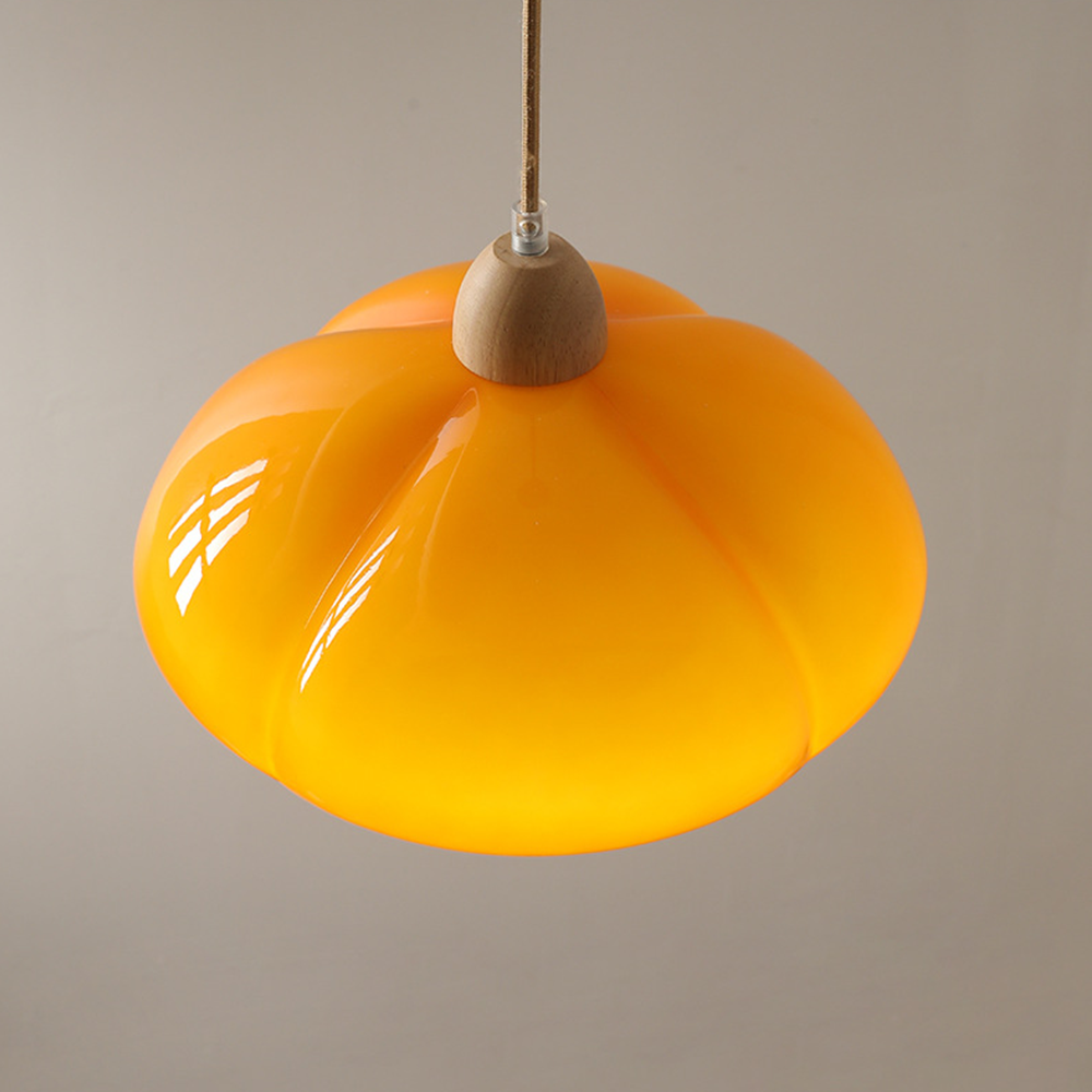 Lámpara de Techo Retro de Vidrio para Isla de Cocina – Diseño Vintage Elegante 3