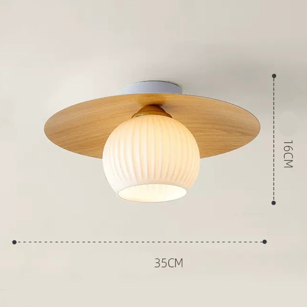 Lámpara de Techo Semi-Flush Moderna de Hierro y Vidrio para Comedor y Sala de Estar 7