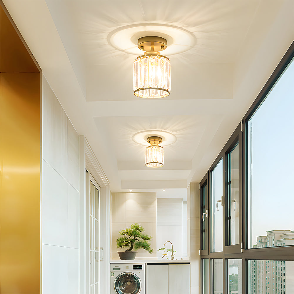 Lámpara de Techo Semi Flush Moderna de Cristal para Pasillo – Diseño Elegante y Contemporáneo 4