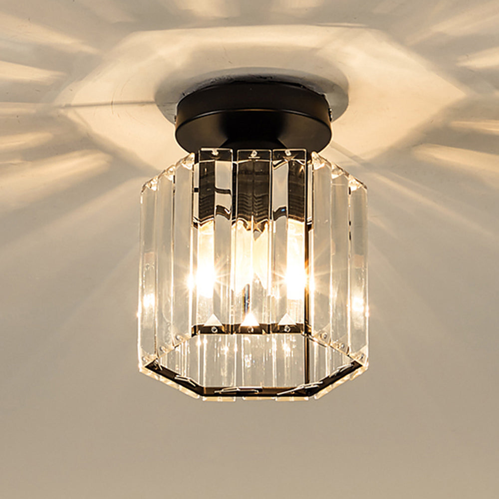 Lámpara de Techo Semisuspendida de Cristal Moderno para Pasillo – Diseño Contemporáneo 1