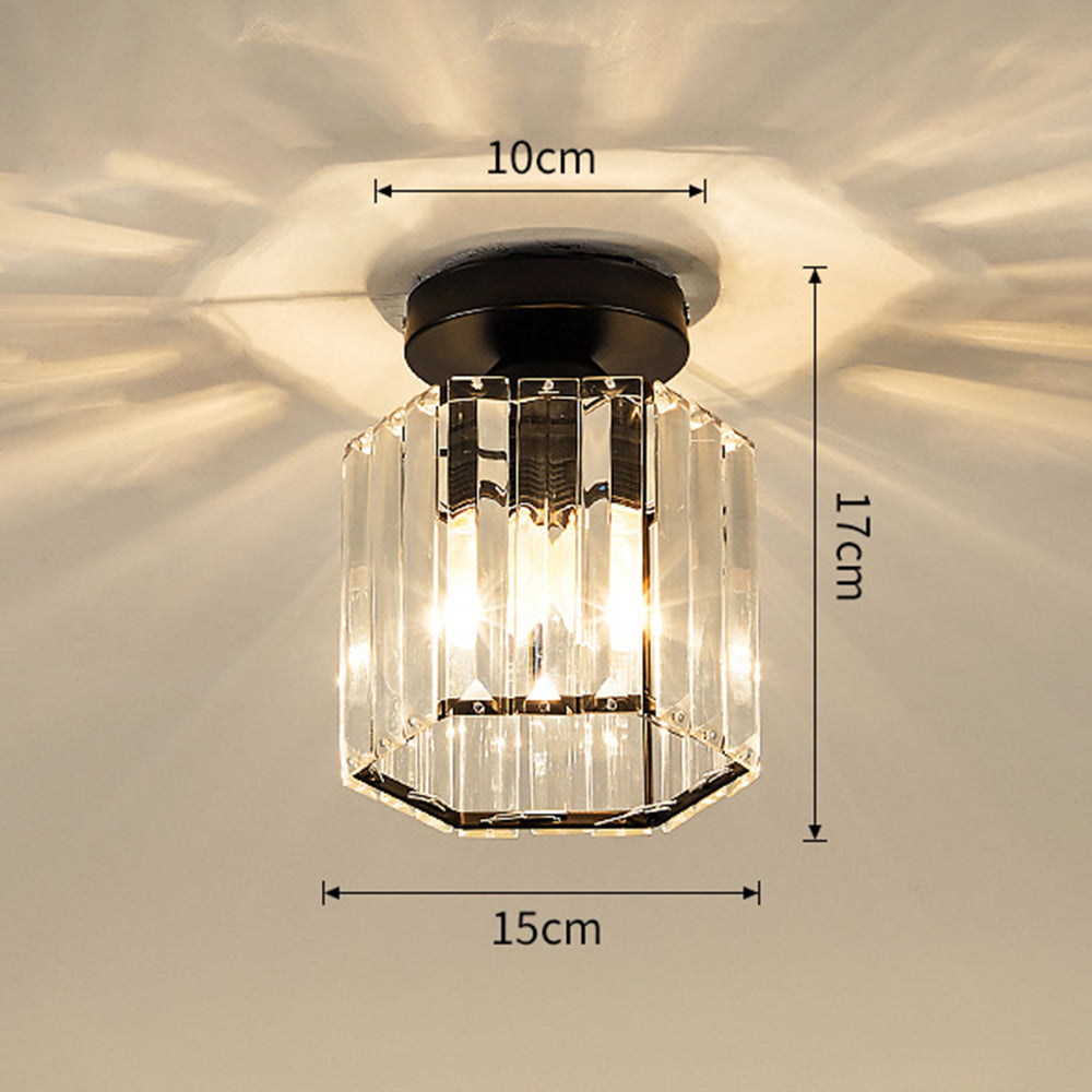 Lámpara de Techo Semisuspendida de Cristal Moderno para Pasillo – Diseño Contemporáneo 4
