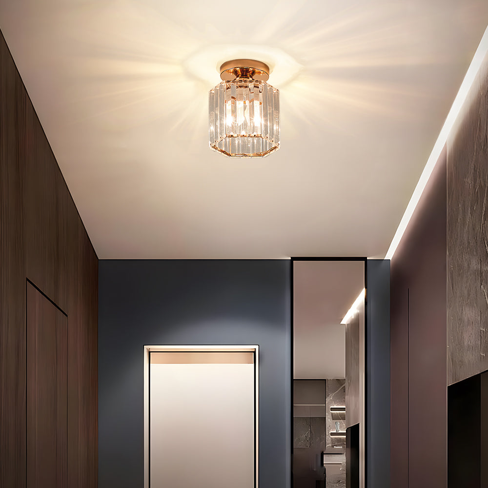 Lámpara de Techo Semisuspendida de Cristal Moderno para Pasillo – Diseño Contemporáneo 5