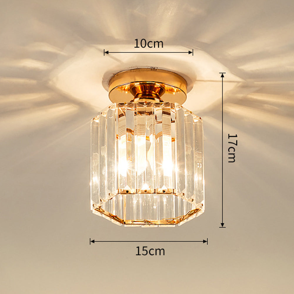 Lámpara de Techo Semisuspendida de Cristal Moderno para Pasillo – Diseño Contemporáneo 8
