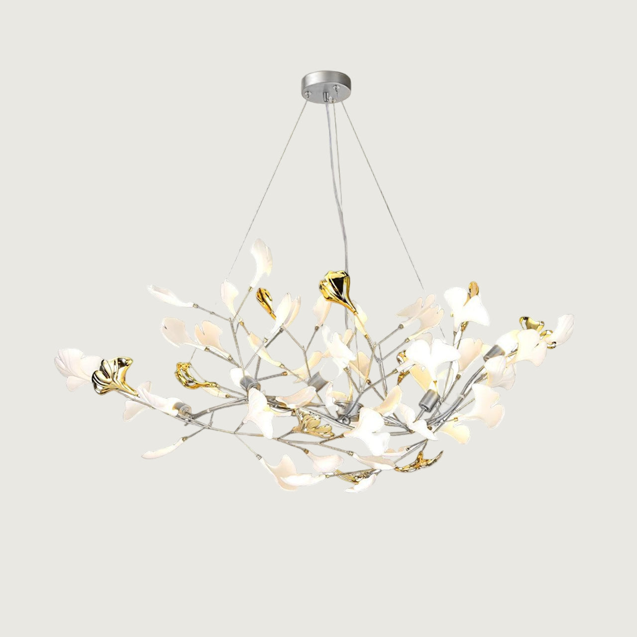 Lámpara de Techo de Cerámica Ginkgo con Pétalos Hechos a Mano – Diseño Personalizado y Variedad de Colores 15