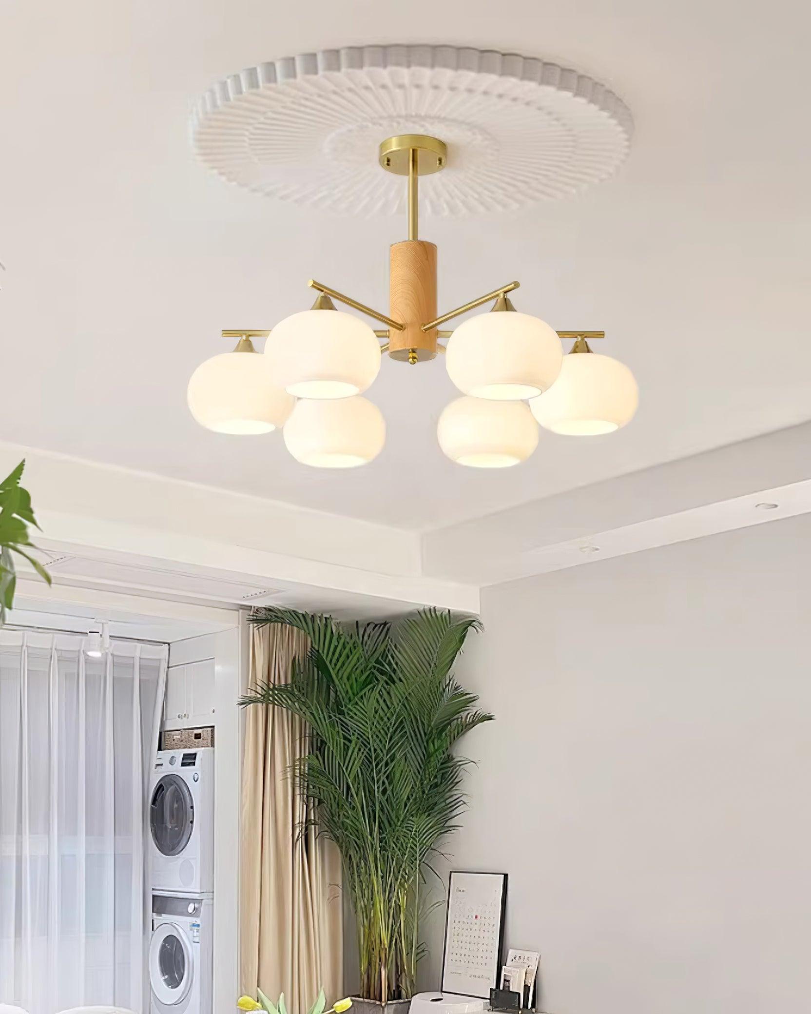 Lámpara de Techo de Cristal Gino con Diseño Escandinavo y Moderno – Disponible en Varias Tamaños 3