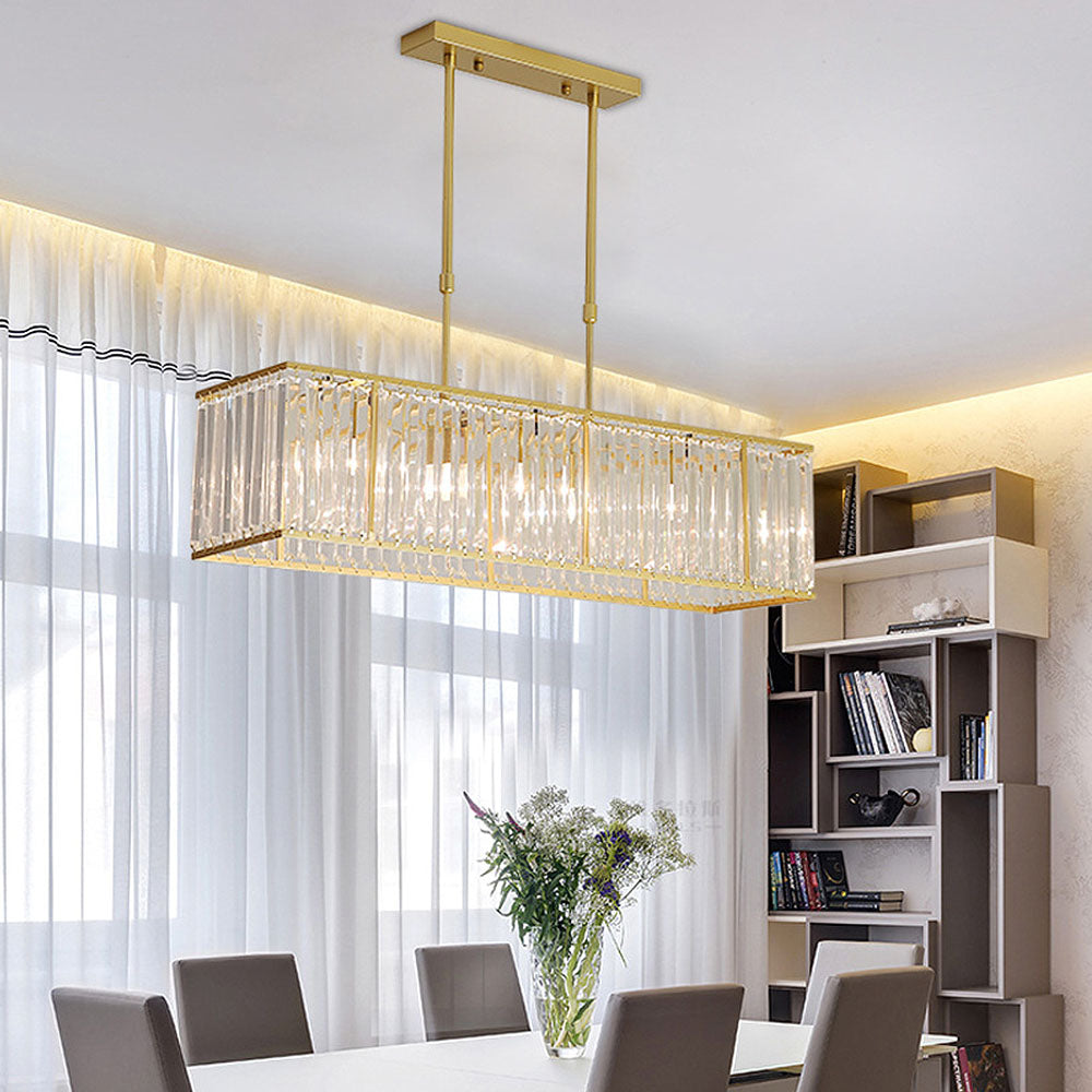 Lámpara de Techo de Cristal Nórdica Simple para Comedor y Sala de Estar 9