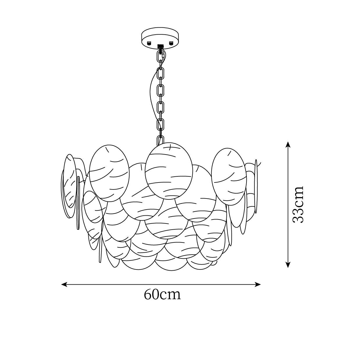 Lámpara de Techo de Cristal Victoriano con Cuerpo de Metal – Chandelier Elegante para Interior 7