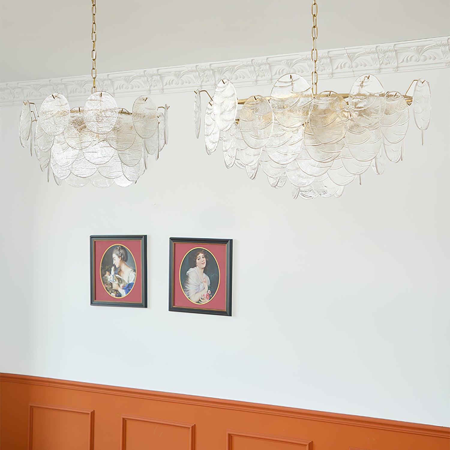 Lámpara de Techo de Cristal Victoriano con Cuerpo de Metal – Chandelier Elegante para Interior 9