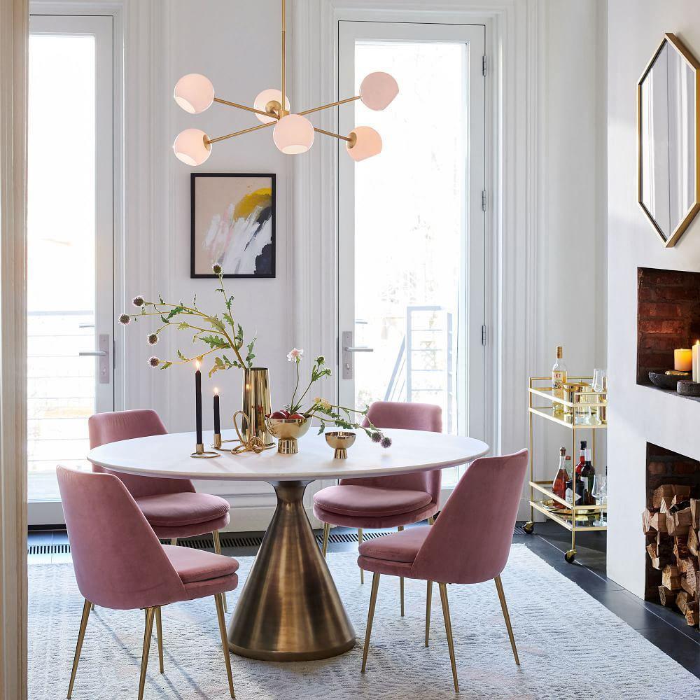 Lámpara de Techo de Cristal con 6 Luces, Diseño Moderno y Acabado en Oro y Negro 6