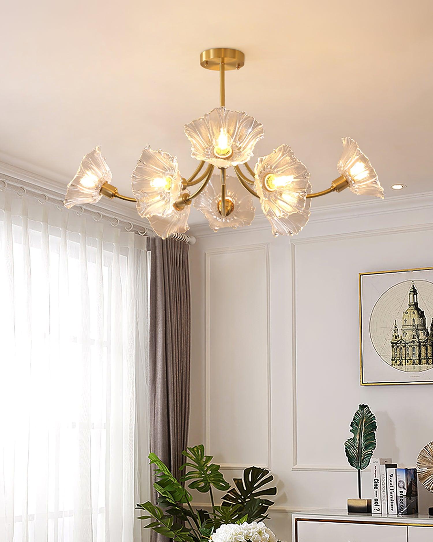 Lámpara de Techo de Cristal con Diseño Moderno y Elegante – Araña de 3, 5 y 8 Luces 3