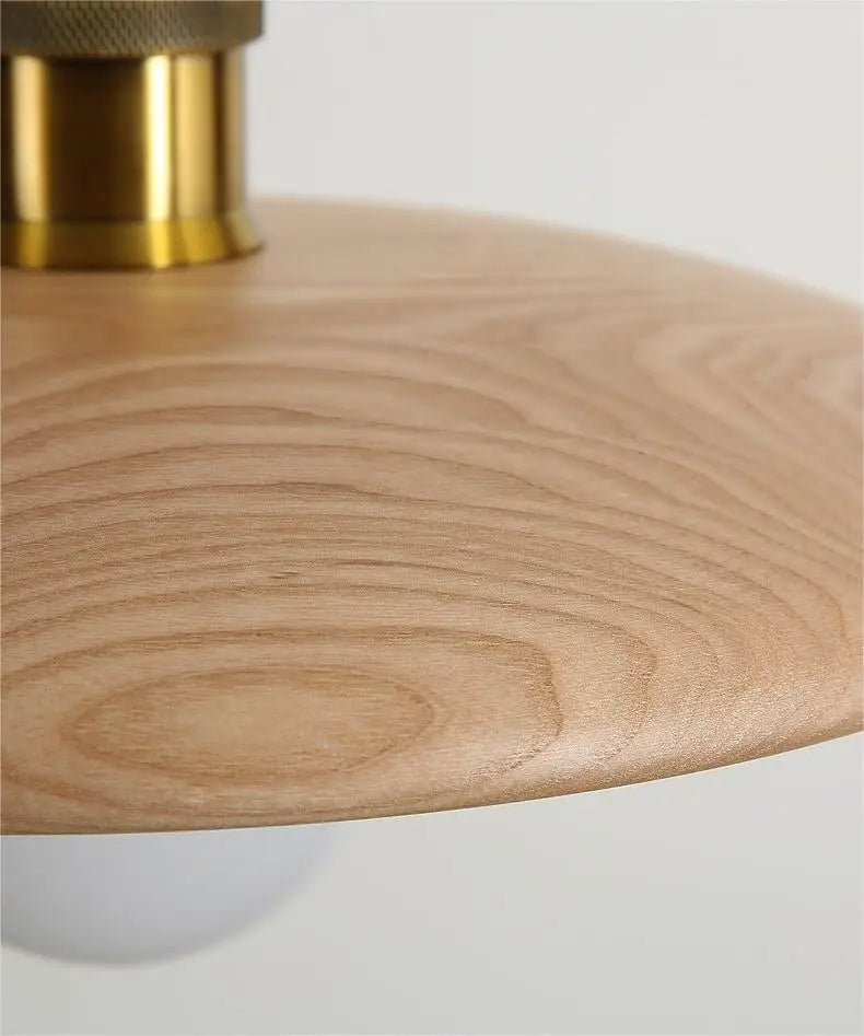 Lámpara de Techo de Madera con Luz LED 2700K – Diseño Moderno para Interior, Plafón LED Techo Elegante 8
