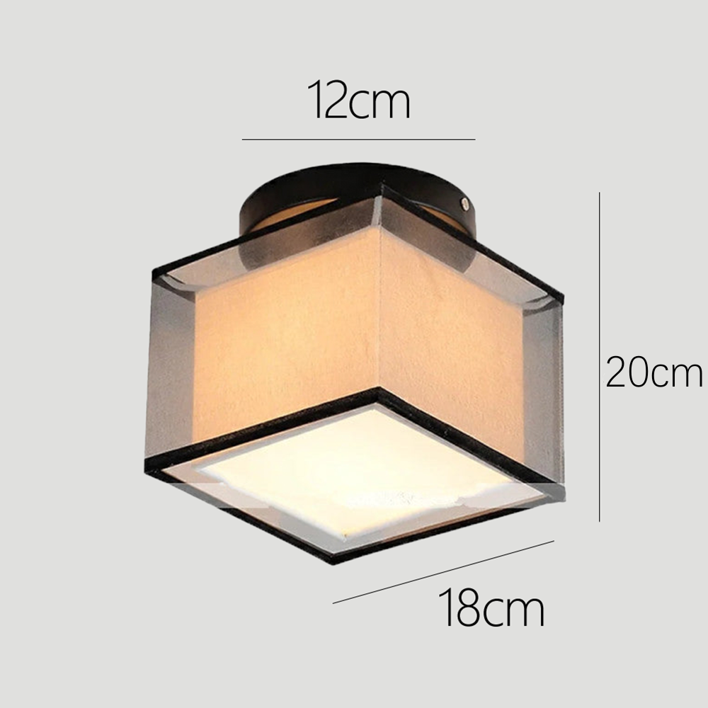 Lámpara de Techo de Tela Retro para Sala de Estar – Iluminación Difusa y Diseño Clásico 4