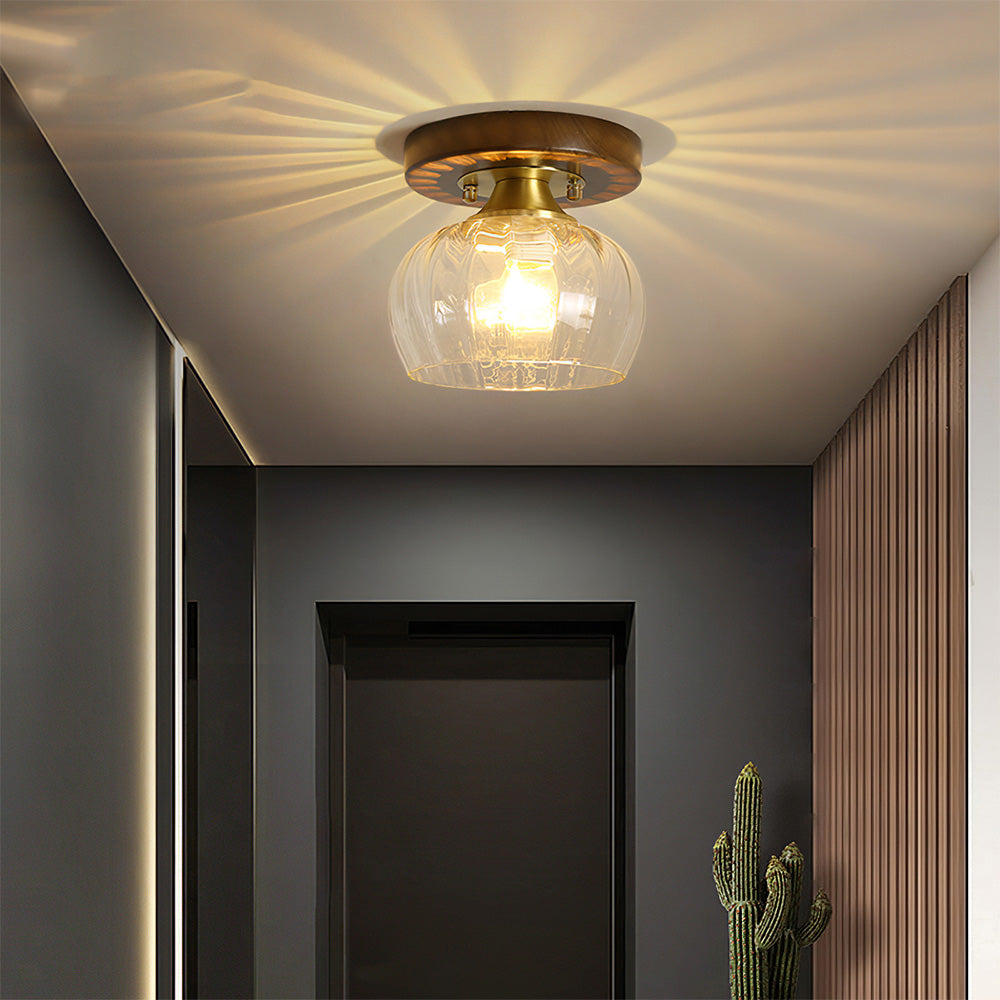 Lámpara de Techo de Vidrio Contemporánea para Sala de Estar – Diseño Elegante y Funcional 1