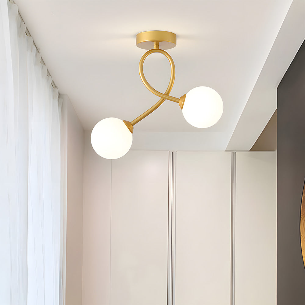 Lámpara de Techo de Vidrio Creativa, Iluminación Moderna para Pasillo, Diseño Elegante y Materiales Duraderos 3